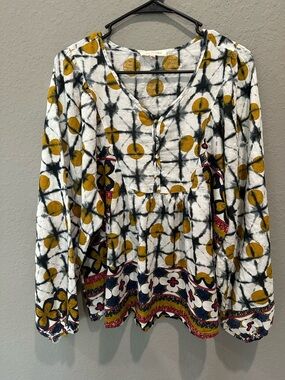 Solitaire tunic blouse Sz XL EUC